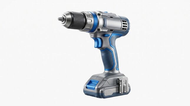Modern cordless electric drill for home improvement projects