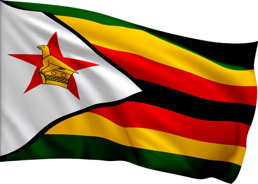 Zimbabwe Flag Waving