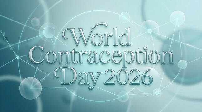 World Contraception Day 2026 abstract glowing network graphic background