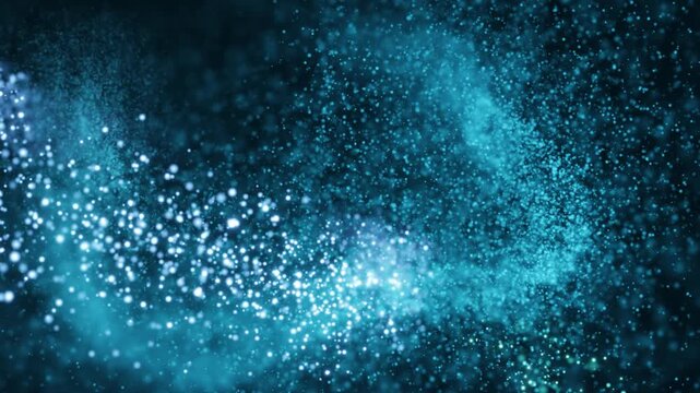 A captivating display of a luminous nebula-like formation dancing across the screen in a mesmerizing pattern