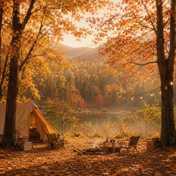 Autumn Camping Photo