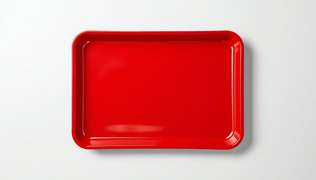 Blank plastic tray for food 