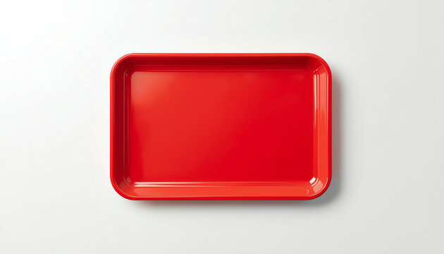 Blank plastic tray for food 