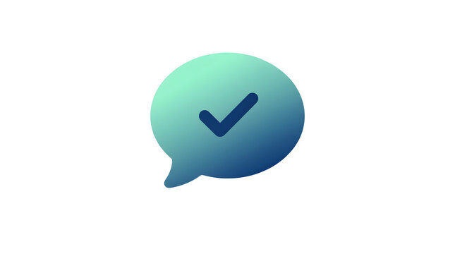 Checkmark in Speech Bubble