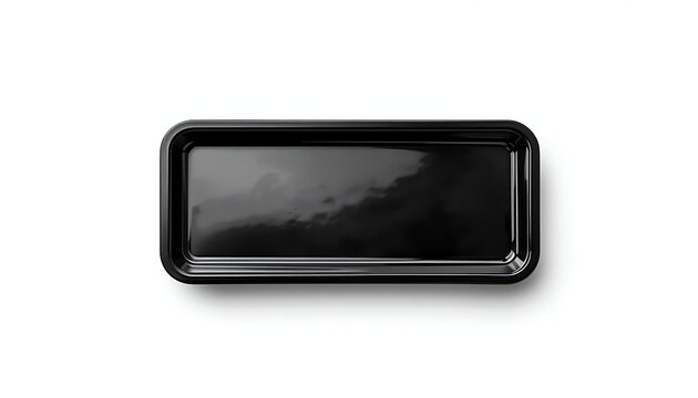 Blank plastic tray for food 