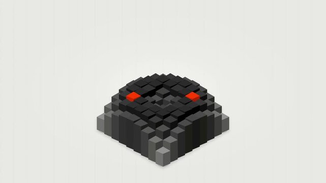Kinetic Swiss Isometric 3D Architecture Abstract Loop Background