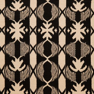 Traditional African mudcloth textile with geometric pattern, full frame texture