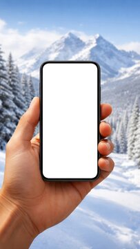Winter scene mobile wallpaper