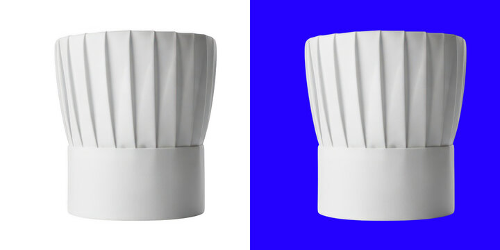 Classic white chef hat for professional cooking and kitchen work