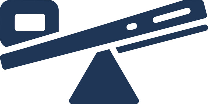 Business Leverage Concept Icon Representing Efficiency and Balance