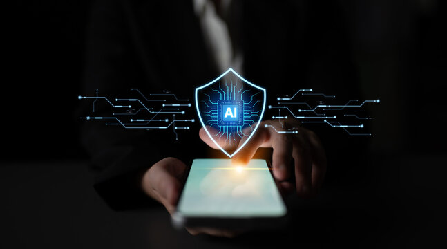 AI-powered cybersecurity. Intelligent system acts as a digital shield cyber security, providing security network protection and data security against online cyber threats and viruses. Fermion