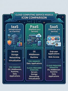 Cloud computing service models comparison of iaas paas and saas