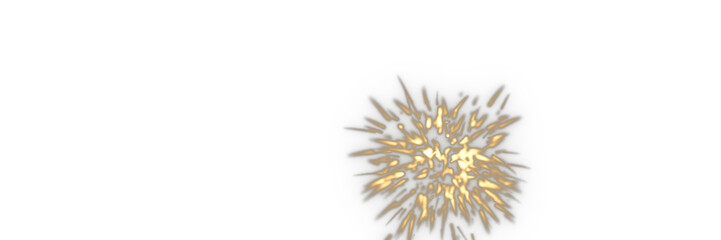 Fototapeta premium Warm Explosion Debris Fragments Overlay, Isolated on Transparent Background. Isolated glowing explosion debris fragments for VFX, motion graphics and cinematic compositing.