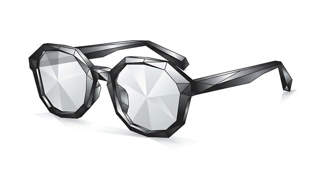 Modern geometric eyeglasses accessory
