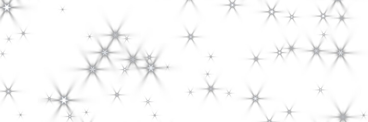 Obraz premium White Star Sparkle Twinkle Overlay, Isolated on Transparent Background. Isolated glowing star sparkle twinkle for VFX, motion graphics and cinematic compositing.