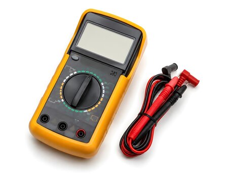 Professional Digital Multimeter with Test Probes for Electrical Diagnostics, Network Installation, Maintenance, and Field Testing