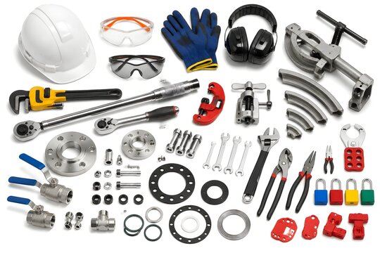 Process Maintenance Equipment with Safety Gear Torque Wrench Pipe Tools Gaskets and Lockout Accessories Included