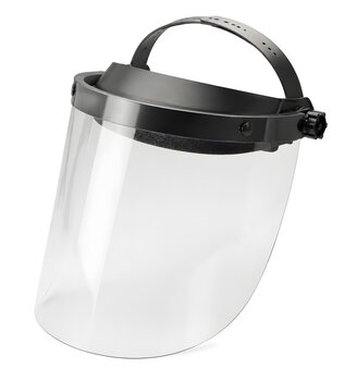Transparent Face Shield for Industrial Process Safety Chemical Handling Maintenance and Full Face Protection Applications