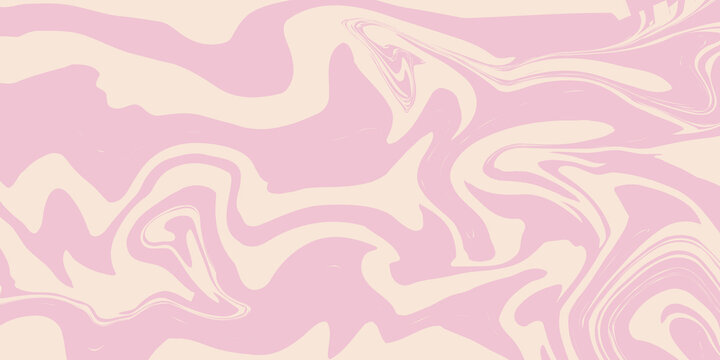 Pink candy pattern background. Abstract vector melted caramel texture. Strawberry cream swirls. Liquid mousse background. Psychedelic trippy raspberry ice cream.