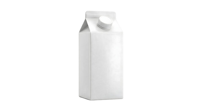 White paper carton milk or juice box