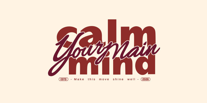 Retro vintage typography college varsity motivational quote slogan print for graphic jersey, tee, hat, t-shirt, sweatshirt, or wall art design - Vector