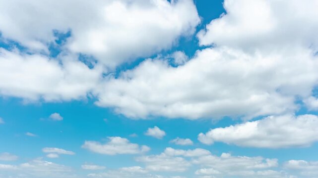青空　雲　タイムラプス