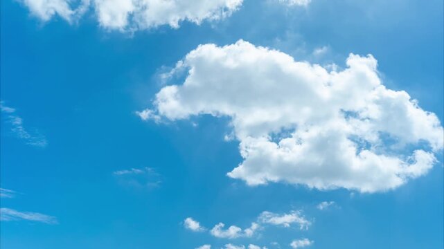 青空　雲　タイムラプス