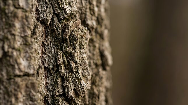 Macro shot of rough tree bark texture