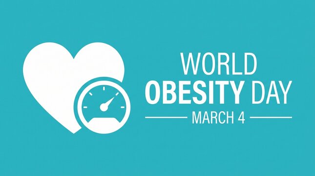 World obesity day logo design march 4