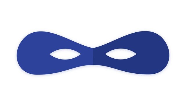 Party mask icon showing costume process for celebration and festive disguise