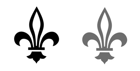 Vector illustration of fleur de lis icon set  © NaRa