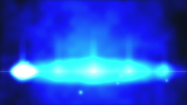 Glowing roadmap timeline nodes over dark blue background seamless loop