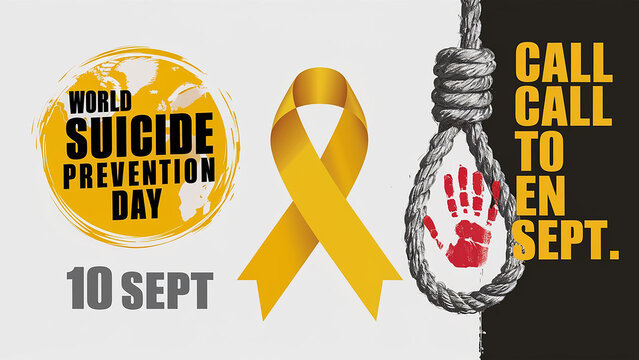 A powerful and impactful digital poster design for suicide prevention day