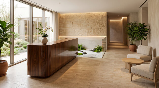 Modern luxury living room with minimalist furniture design. Spacious open-plan lounge featuring neutral tones and natural light for interior decor...