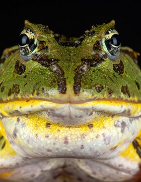 A newly discovered animal species, Closeup of Newly Discovered African Bullfrog