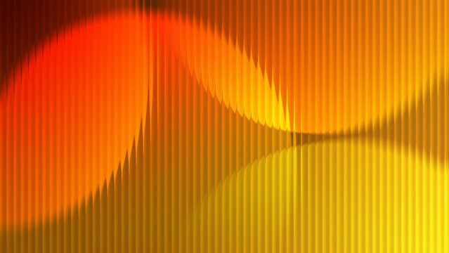 Orange Yellow Abstract Gradient Background with Glowing Vertical Lines, Layered Flowing Waves, Warm Ribbed Texture and Luminous Modern Surface for Posters, Covers, Wallpapers and Digital Design