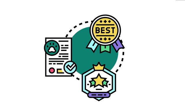 Academic credential approval seal icon representing quality education. Professional achievement. And official recognition