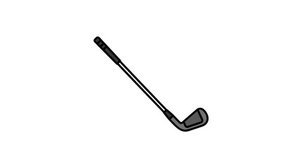 Obraz premium Golf Club Iron Icon - Sports Equipment Illustration