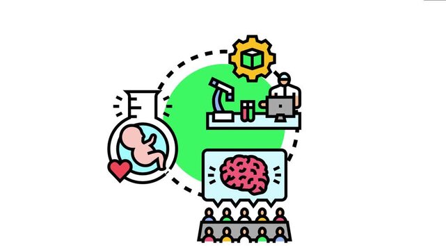 Innovators collaborating on scientific projects and developing new ventures, fostering growth in biotechnology, medicine, and education through collaborative programs
