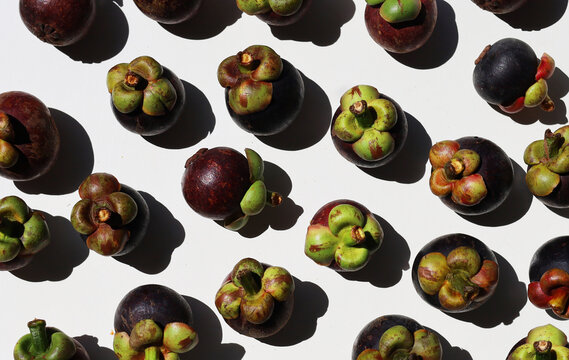 Fresh mangosteen, delicious tropica fruit
