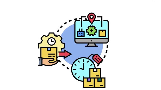 System visualizing a continuous integration and delivery pipeline. Streamlining development workflows. Automating releases