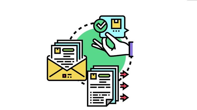 Hand accepting a successful quote request, symbolizing confirmation of a business offer or order and the processing of financial documents for efficient service delivery
