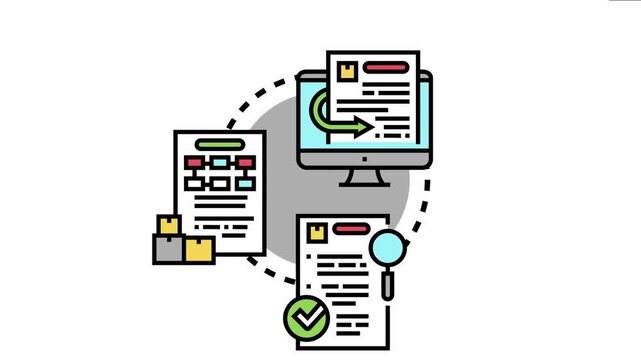 Business documentation featuring an approved offer, electronic proposal confirmation, and order fulfillment management through a digital workflow showing successful transaction acceptance