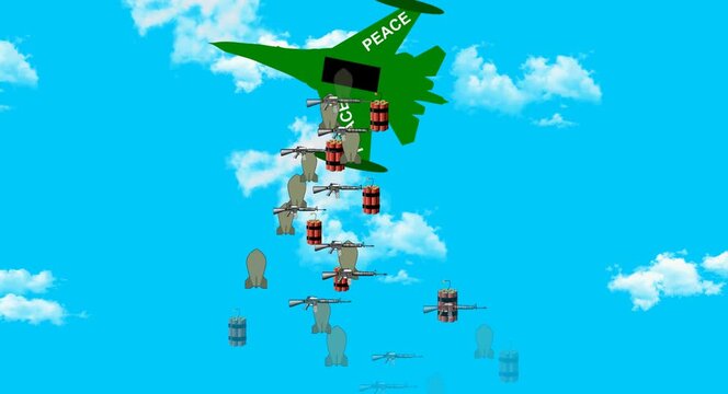 airplane flying over the blue sky
