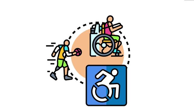 Diverse people experiencing accessibility through adaptive sports, physical activity, and inclusive mobility, symbolizing support for an active lifestyle regardless of physical ability