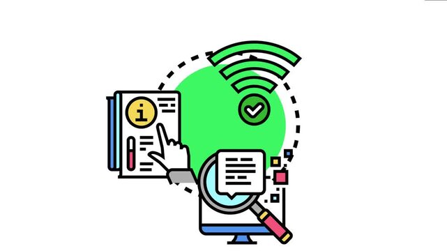 Hand interacting with a book and computer monitor, symbolizing the process of finding and acquiring data, knowledge, and educational materials through secure internet connections