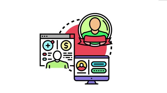 Digital user account setup and secure sign in process for online platforms, featuring profile management and personal data registration on web and computer interfaces