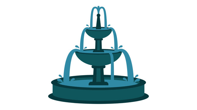Tiered water fountain sculpture