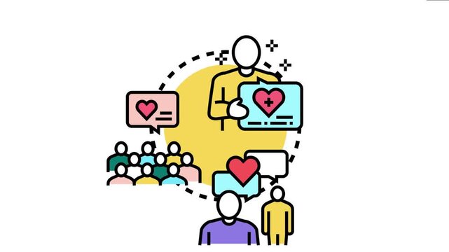 Person making a speech acknowledging volunteer service, sharing gratitude, and recognizing community contributions with positive feedback and support, fostering a sense of appreciation