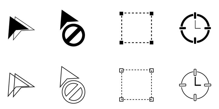Mouse curser and different selections icon,Mouse pointer Icons & Symbols,set